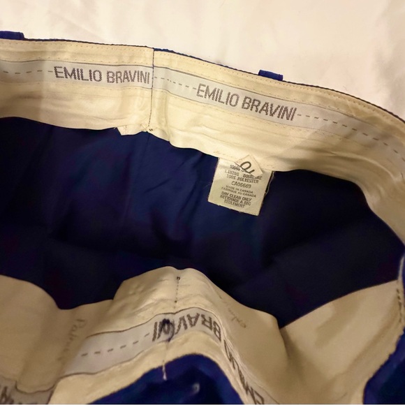 Rare 1970s Emilio Bravini Vintage 100% Silk tailored pants. - Picture 9 of 13
